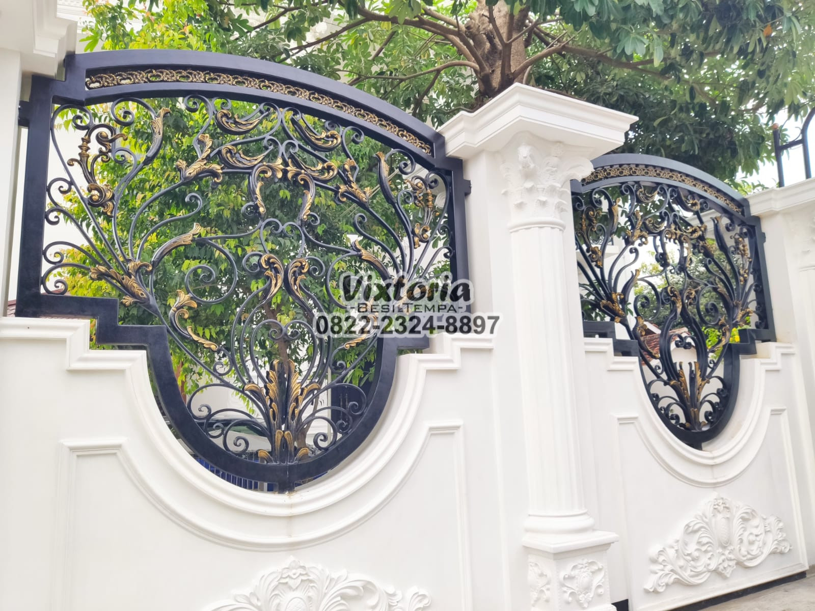 Pagar Klasik Rumah Mewah Besi Tempa - Image 2